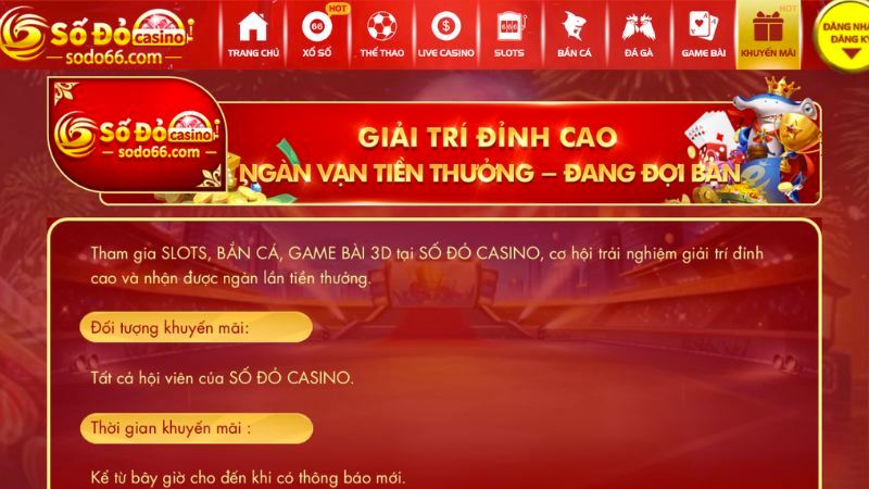 Khuyến mãi khi tham gia Sodo17